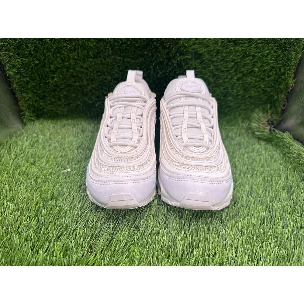 Nike Air Max 97 DH8016-100 Athletic Sneaker Women's 6.5 White Synthetic Jogging